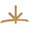 Ekena Millwork Alberta Rough Sawn Timber Gable Bracket, Western Red Cedar, 84"W x 35"H x 2"D x 4"F, 10/12 Pitch GBW084X35X0204ALB00RWR - alternate 4